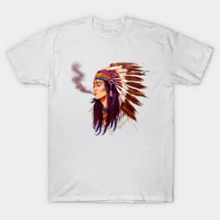 Native American Indian Girl T-Shirt